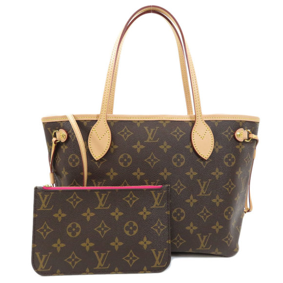 Louis Vuitton Neverfull PM Monogram Canvas Fuchsia Tote Bag - Picture 1 of 9